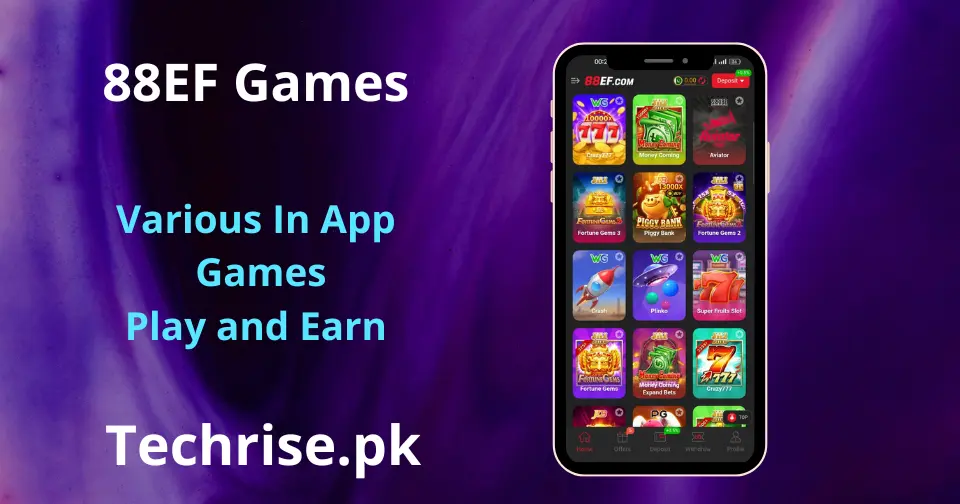 Explore various in-app games including Teen Patti, slots, and card games.
Play online games on 88EF APP and enjoy exciting entertainment features.