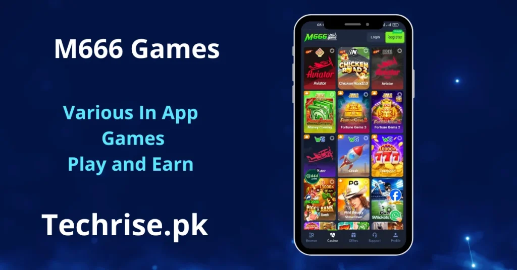M666 game app showing Aviator, Chicken Road, Fortune Gems and other casino games