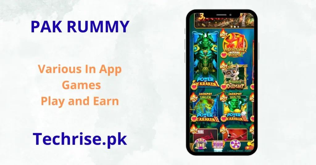Pak Rummy Various In-App Games - Play Power of Kraken, Mahjong Ways, Jungle Delight and more exciting casino games to win big on Techrise.pk