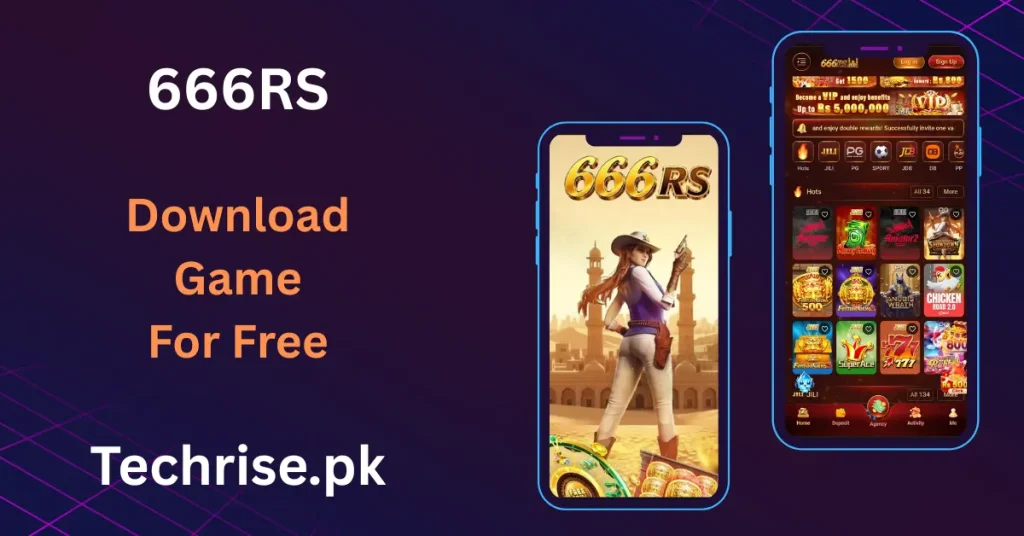666RS game apk download home screen with VIP rewards and popular slot game icons