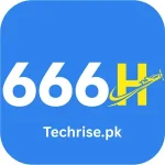 666H APK casino app logo on blue background