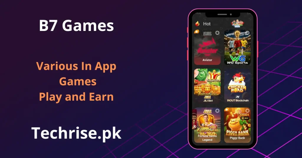 B77 Bet Game in-app games screen featuring Aviator, JILI slots, and Chicken Road